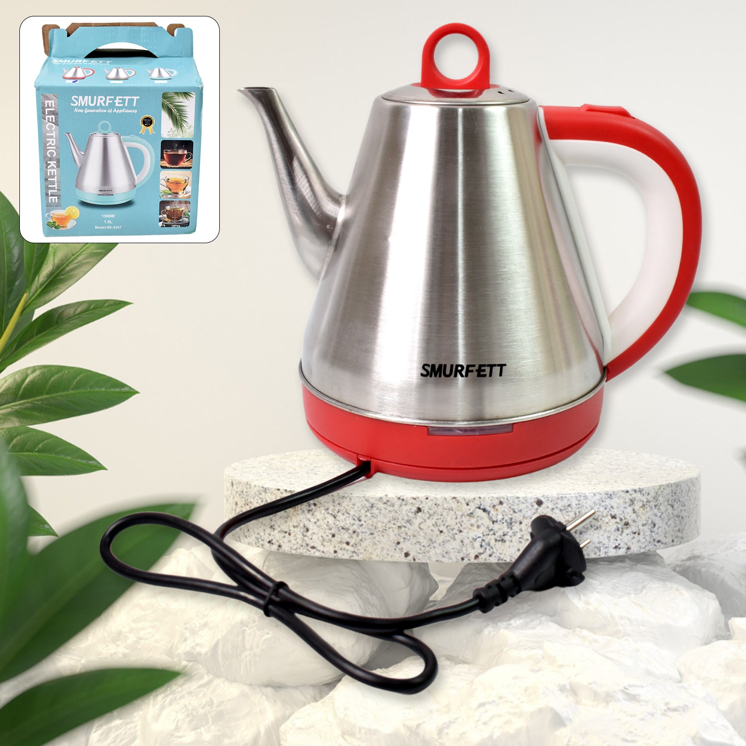 Stainless Steel Large Capacity Electric Kettle (1500w  1.5 Ltr.) Stainless Steel Large Capacity Electric Kettle (1500w  1.5 Ltr.)
